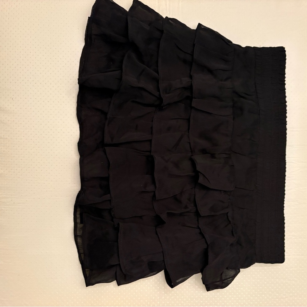 Zenana Outfitters Black Tiered Ruffle Mini Skirt - Picture 5 of 5